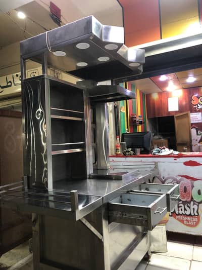 shawarma and fryer machine
