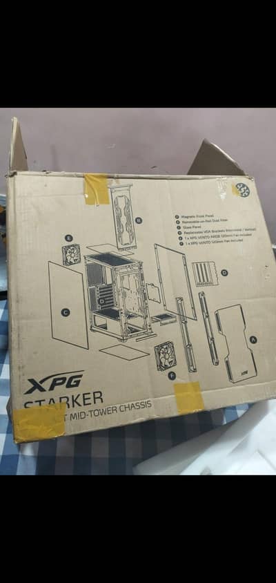 Original Xpg mid tower chassis with byaski fans with controller ARGB