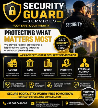 Professional Security Guards Karachi VIP Event & Personal Security