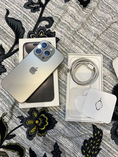 iPhone 15 pro 128 gb FU physical sim 4 months sim time available