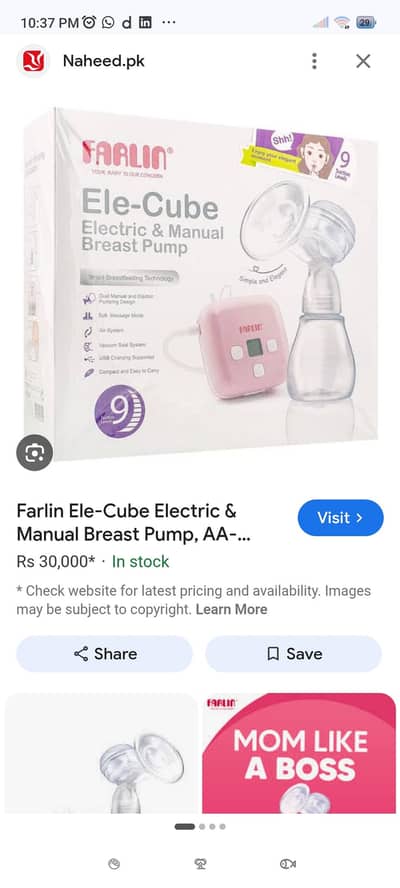 farlin automatic manual breast pump babies breastfeed