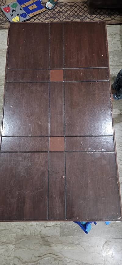 coffee table with glass