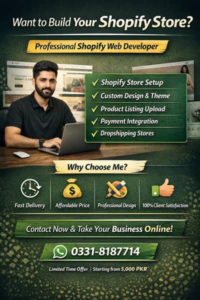 Shopify Store Developer | Professional E-commerce Website