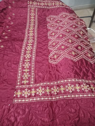 bridal bed sheet urgent sale