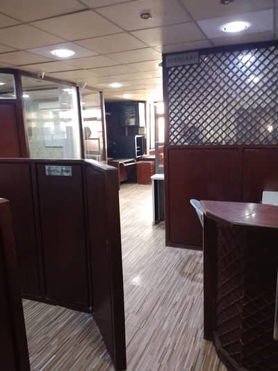 Semi furnished office for rent at main shahra e faisal pechs block 6 karachi