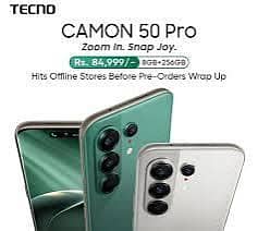 Tecno camon 50 pro 8/256