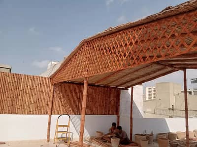 Bambo Hut - Jaffri Wall - Bambo Shade - Chatai - Bambo Wall - Bambo