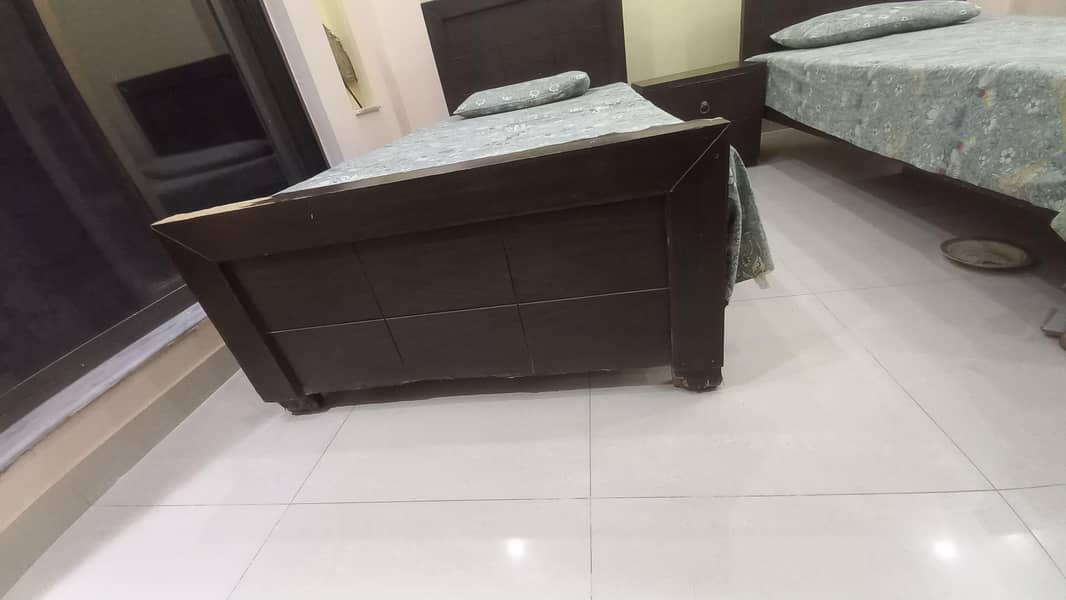 Single Bed Set with Side Table – Budget Friendly | Solid Condition 1