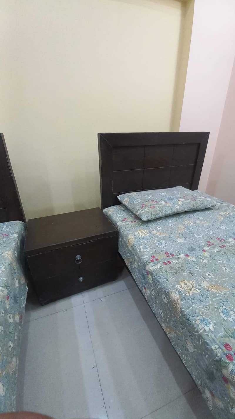 Single Bed Set with Side Table – Budget Friendly | Solid Condition 2