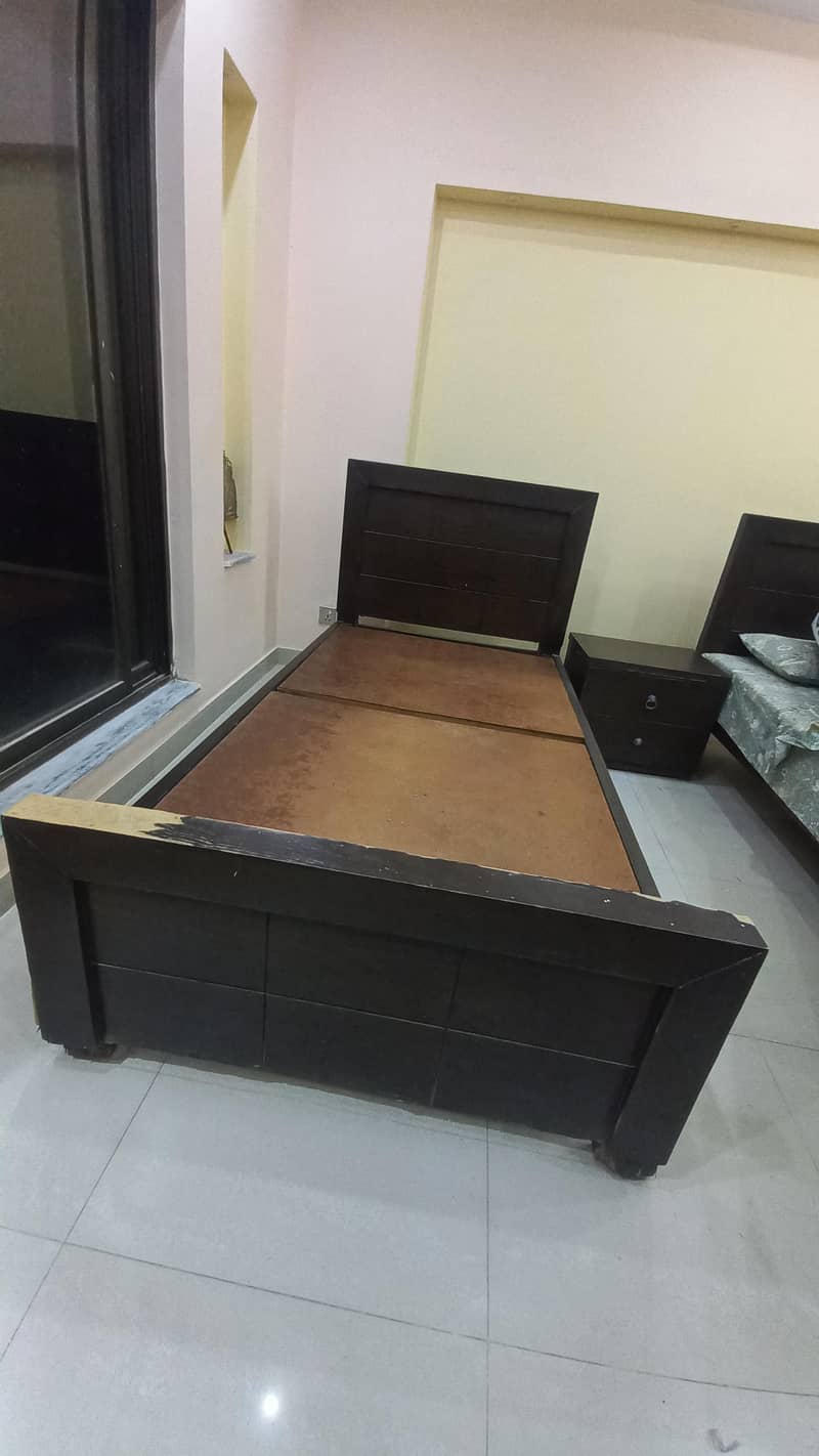 Single Bed Set with Side Table – Budget Friendly | Solid Condition 3