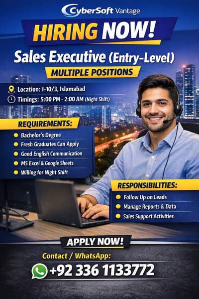 Sales Executive (Entry Level)