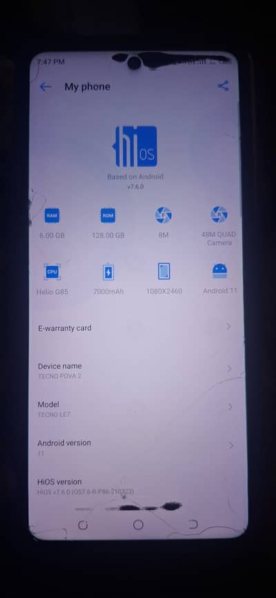 Tecno Pova 2 pta approve with box