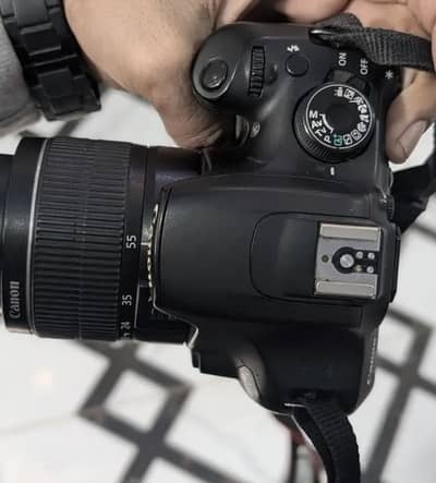 Canon camera with bag with two battery 1200 D model