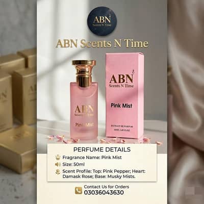 PERFUMES | FRAGRANCE | PINK MIST BY ABN| 50ML|