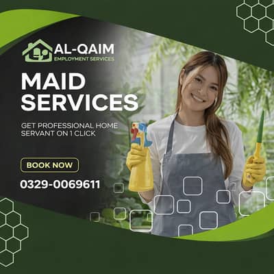 Maids / House Maids / cook / House chef / Baby Sitter maid available