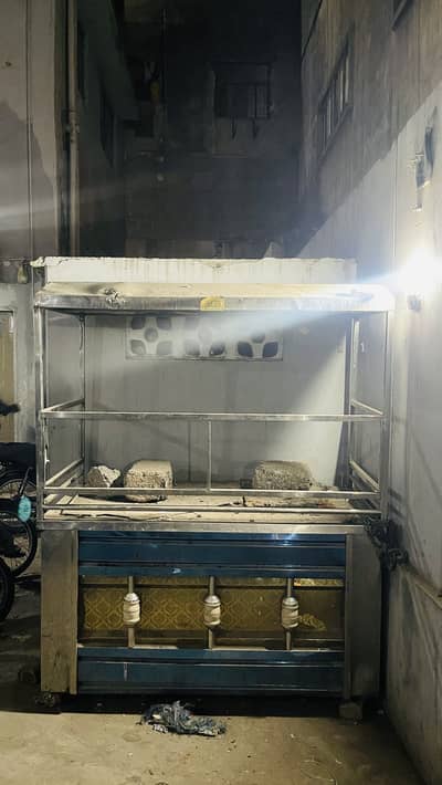 Biryani and fries counter