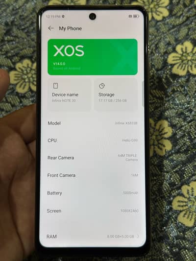 Infinix Note 30 (Official PTA Approved) – 8GB RAM / 256GB Storage