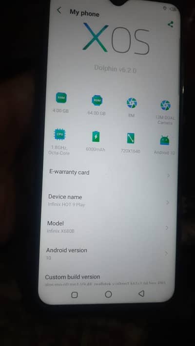 infinix hot 9 pay PTA proved total junien set  bas call wala speakr