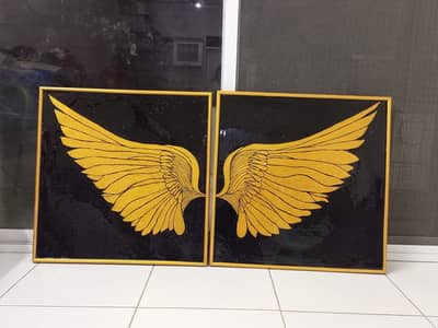Resin wings painting