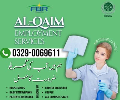 Maids / House Maids / cook / House chef / Baby Sitter maid available