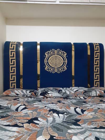 king size bed with metres