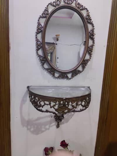 wall hanging mirror with stand