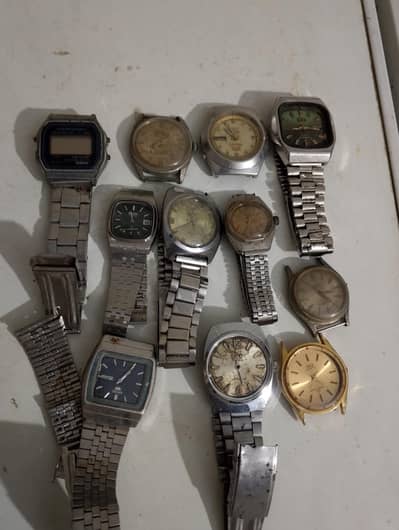 Antique watches scrap  11 pieces
