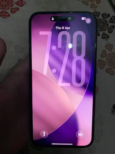 iphone 14 pro max  jv with box and cable