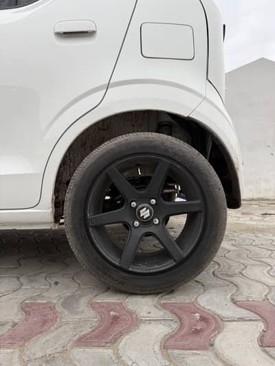 15” Japani Alloy Rims – Matte Black 6-Spoke  (Without Tyres)