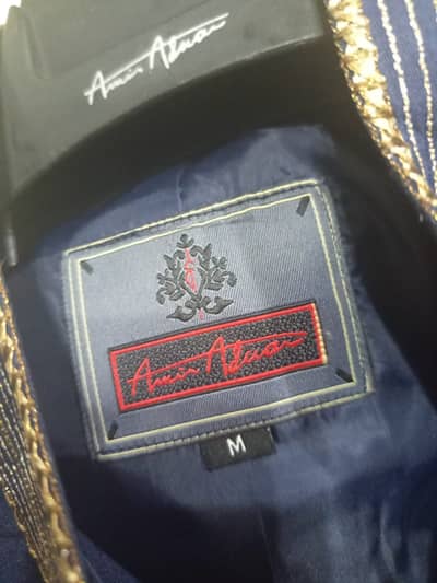 Amir Adnan wedding sherwani Blue colour