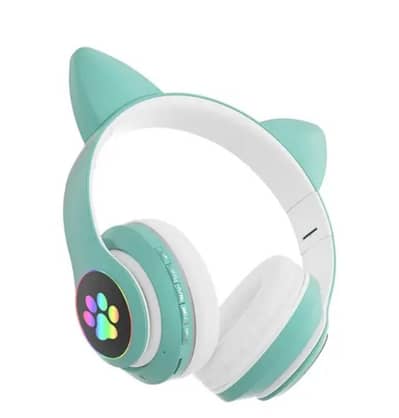 STN-28 cat ears Bluetooth wireless headphones. LED Cat ears