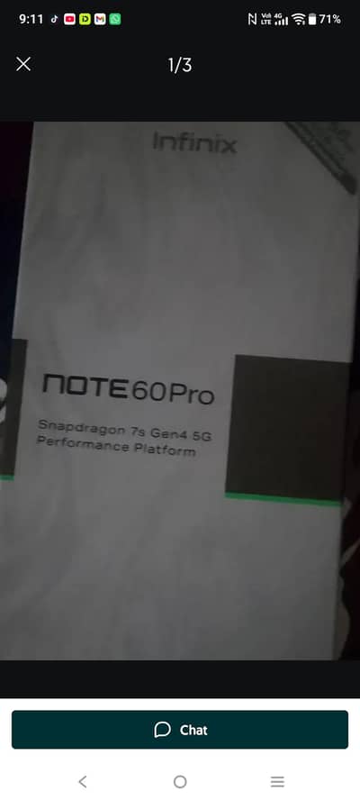 infinx not 60 pro  box pack