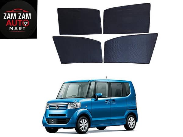 Honda N Box Premium Quality Japani Sun Shades 4 PCS - Model 2018-2025