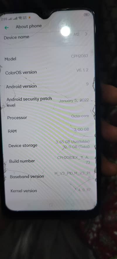 Oppo A12 box & charge