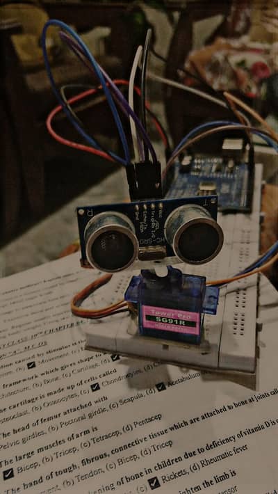 ARDUINO RADAR SYSTEM WITH INCLUDE ITEM HDMI CABLE AND CODES PACK