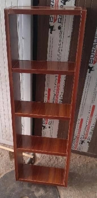 4-Tier Compact Wooden Book Shelf / Multipurpose Rack