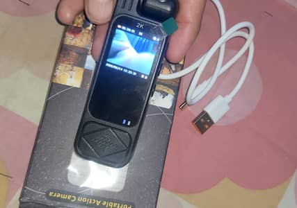 Portable Action Camera for vloging with 64gb card