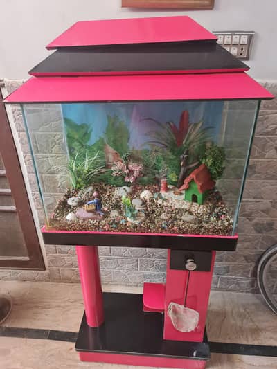 A fish aquarium  is for sale  condition like new  .
