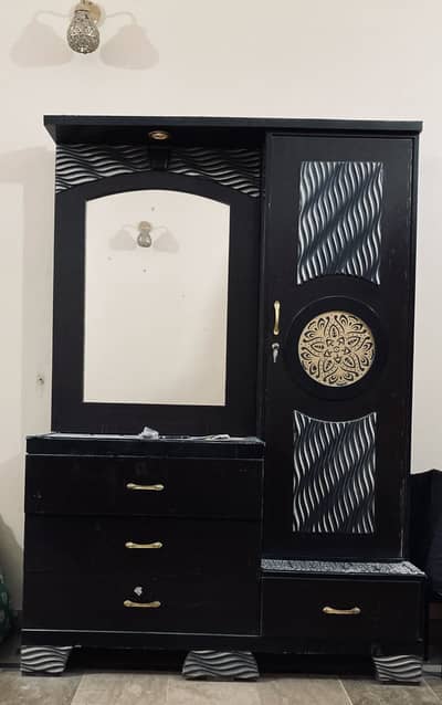 Dressing table + 2 mirror + 5 shelf storage + 4 drawers (karachi)