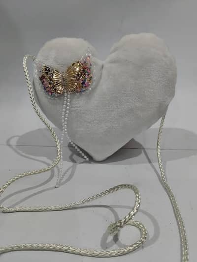 White butterfly cross bag for women