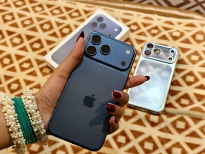 apple iphone 17 pro max deep blue pure love