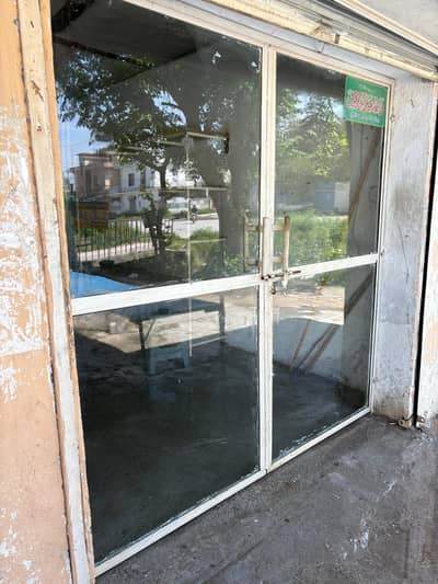 Shop Door Glass + Iron Frame high Guage
