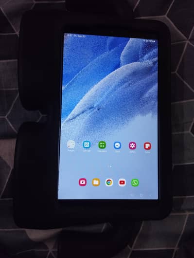 Samsung A7 with back cover protector and charger.