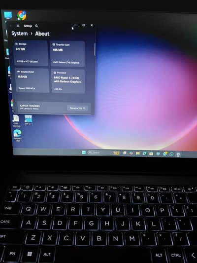 Hp 15 | Ryzen 5 7000 series | 16gb Ram | 512 Nvme | With box, Warrenty