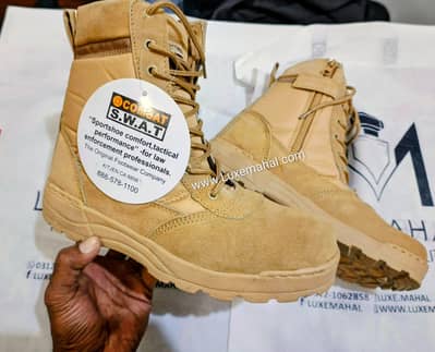 Orignal Leather Commando Shoes Hiking Shoes Military Style Long Shoes