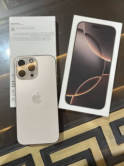 iPhone 16 Pro Max 512GB Desert Titanium – Open Box | 100% Battery