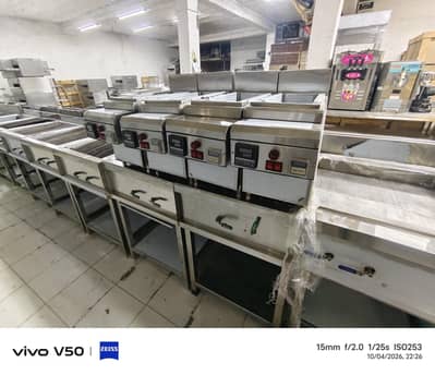 8 litter deep fryer havy duty made automatic gas working