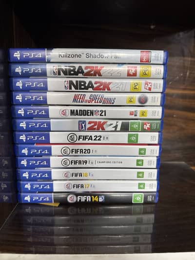 PS4 Video Games |Fifa 14,17,17,19 & 20| Killzone Shadow Fall | NFS