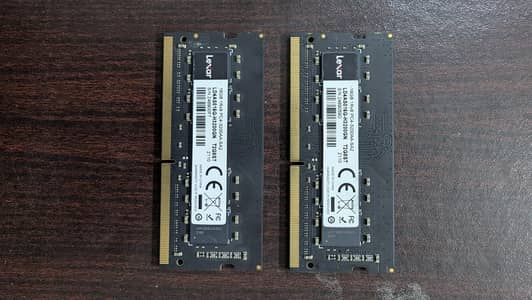 Lexar DDR4 3200 MHz RAM | 16 GB x 2 | 10/10 condition | Laptop Pulled