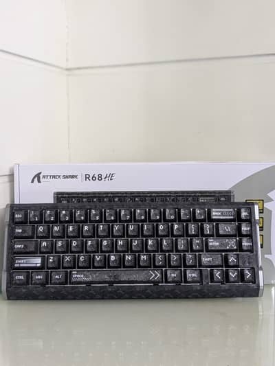 ATTACK SHARK R68 HE Carbon Fiber Keyboard - Carbon Ink Blade